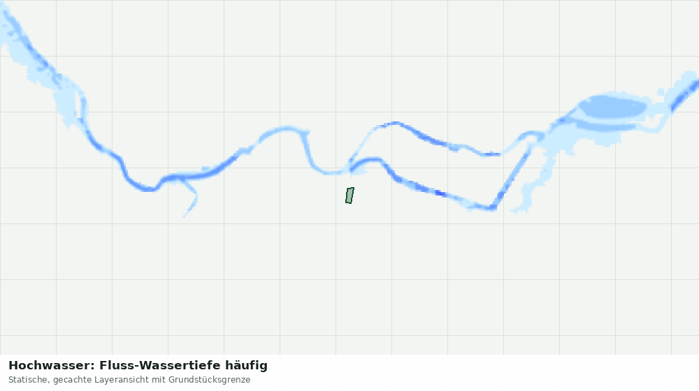 Statische Kartenansicht: Hochwasser: Fluss-Wassertiefe häufig