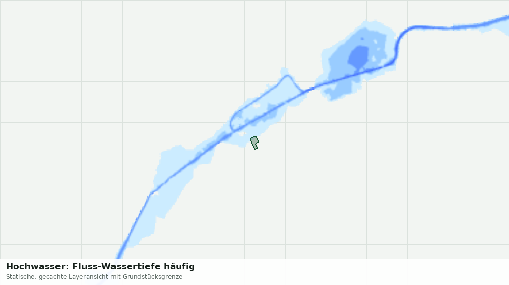 Statische Kartenansicht: Hochwasser: Fluss-Wassertiefe häufig