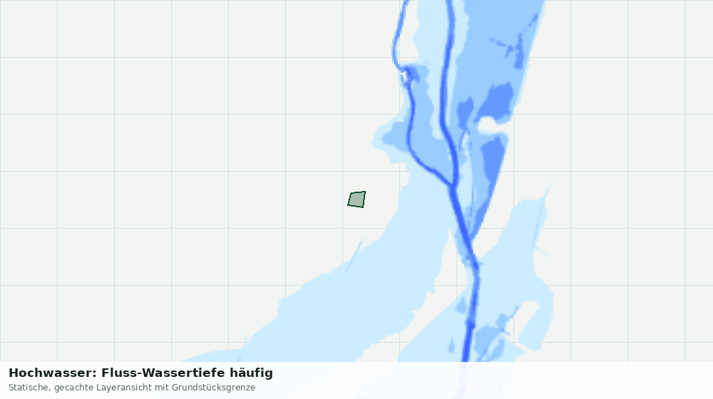 Statische Kartenansicht: Hochwasser: Fluss-Wassertiefe häufig