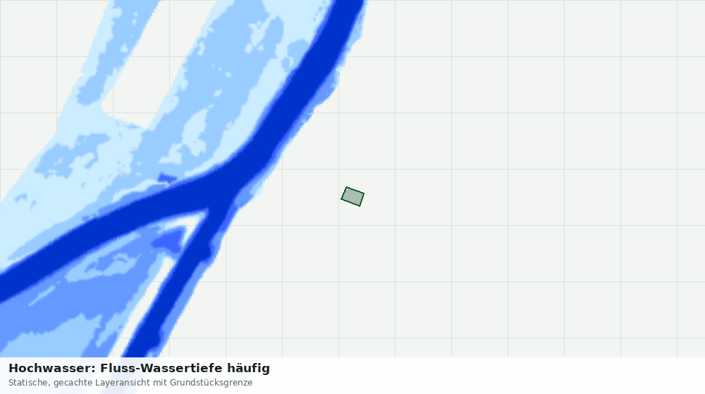 Statische Kartenansicht: Hochwasser: Fluss-Wassertiefe häufig
