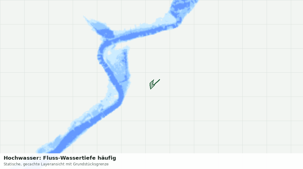 Statische Kartenansicht: Hochwasser: Fluss-Wassertiefe häufig