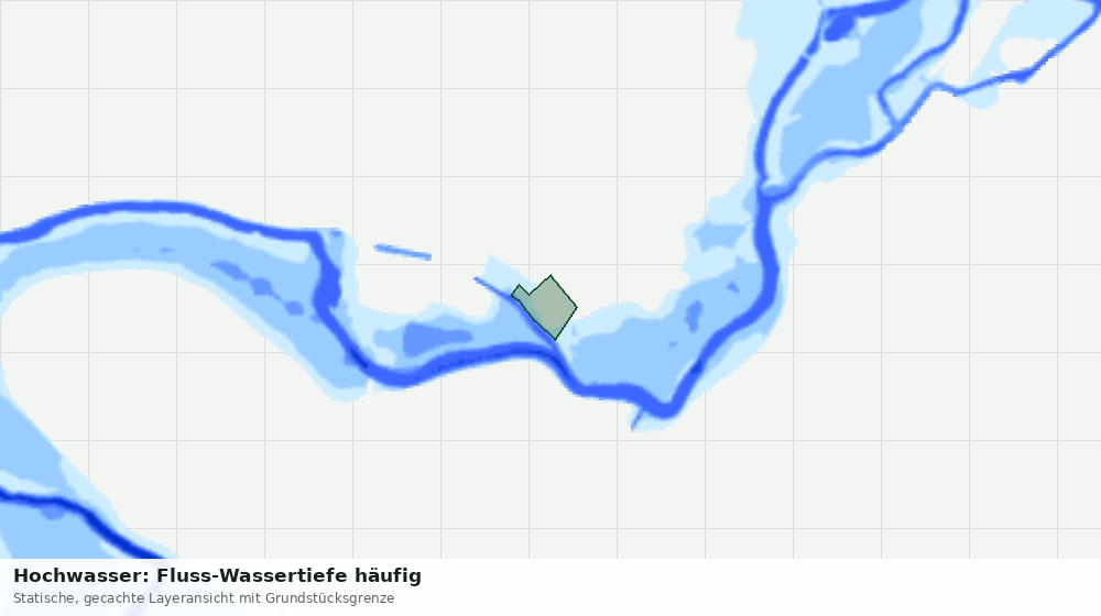 Statische Kartenansicht: Hochwasser: Fluss-Wassertiefe häufig