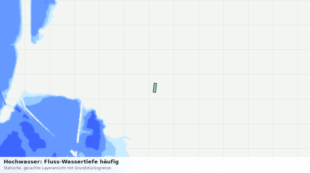 Statische Kartenansicht: Hochwasser: Fluss-Wassertiefe häufig