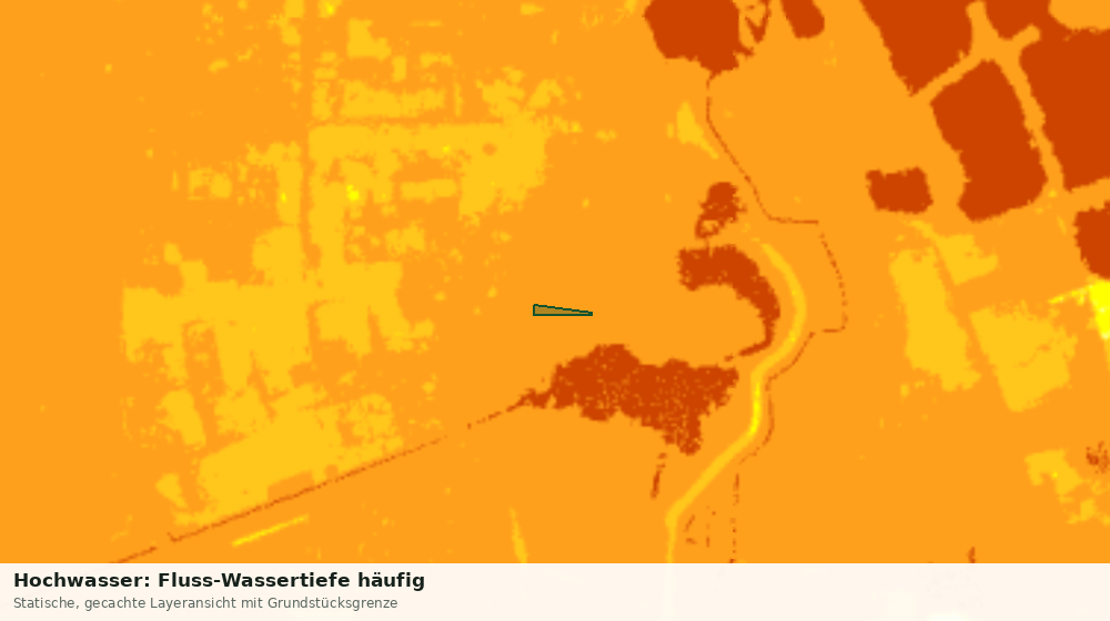 Statische Kartenansicht: Hochwasser: Fluss-Wassertiefe häufig