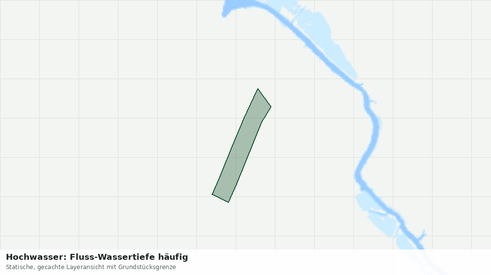 Statische Kartenansicht: Hochwasser: Fluss-Wassertiefe häufig