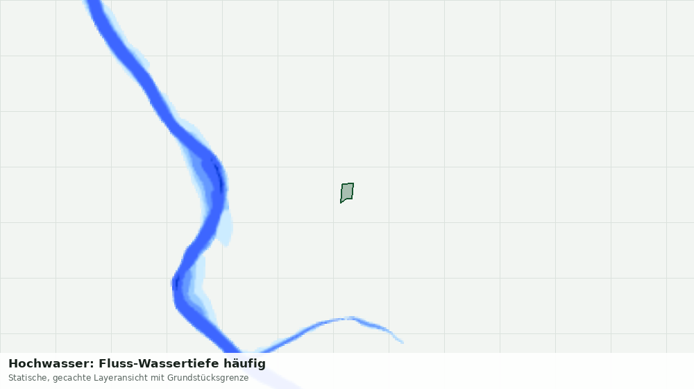 Statische Kartenansicht: Hochwasser: Fluss-Wassertiefe häufig