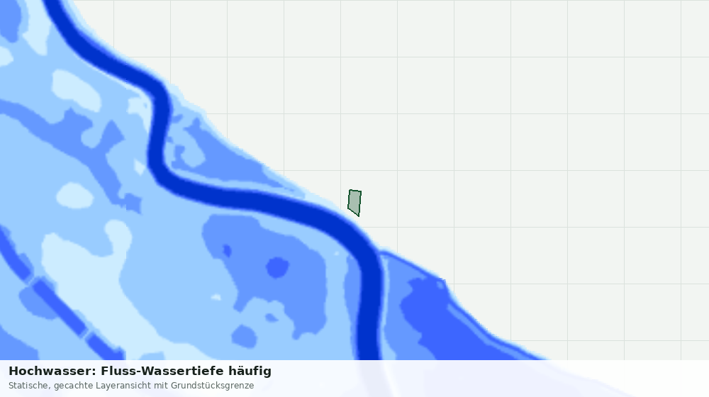 Statische Kartenansicht: Hochwasser: Fluss-Wassertiefe häufig