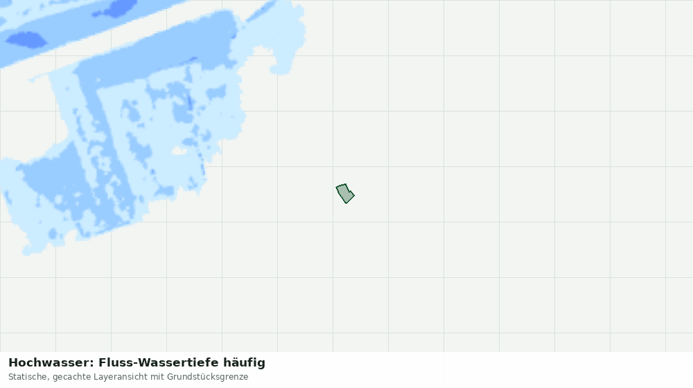 Statische Kartenansicht: Hochwasser: Fluss-Wassertiefe häufig