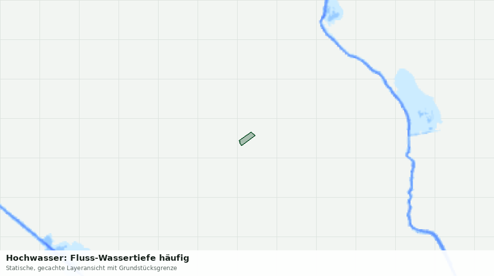 Statische Kartenansicht: Hochwasser: Fluss-Wassertiefe häufig