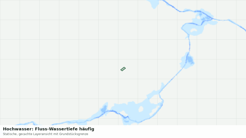 Statische Kartenansicht: Hochwasser: Fluss-Wassertiefe häufig