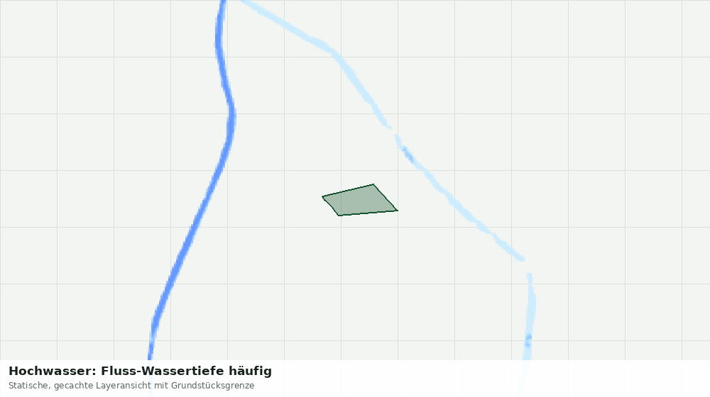 Statische Kartenansicht: Hochwasser: Fluss-Wassertiefe häufig