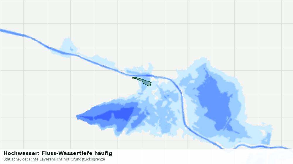 Statische Kartenansicht: Hochwasser: Fluss-Wassertiefe häufig