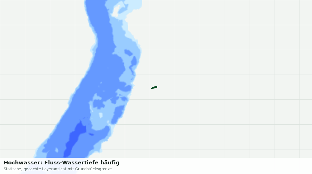 Statische Kartenansicht: Hochwasser: Fluss-Wassertiefe häufig