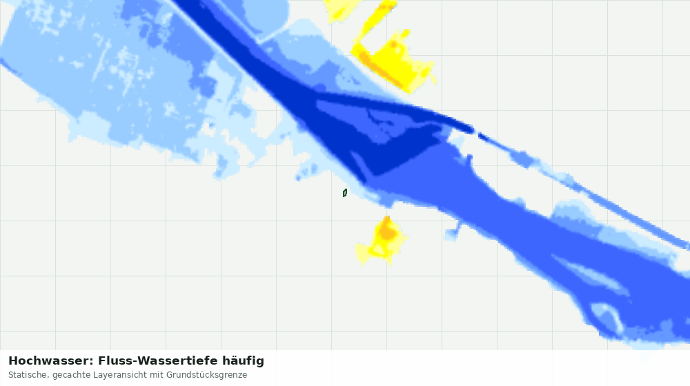 Statische Kartenansicht: Hochwasser: Fluss-Wassertiefe häufig