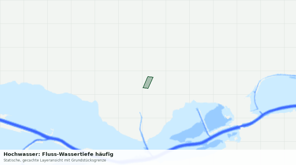 Statische Kartenansicht: Hochwasser: Fluss-Wassertiefe häufig