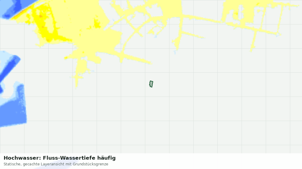 Statische Kartenansicht: Hochwasser: Fluss-Wassertiefe häufig