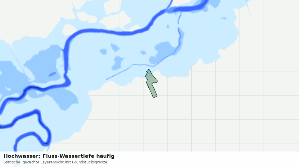 Statische Kartenansicht: Hochwasser: Fluss-Wassertiefe häufig