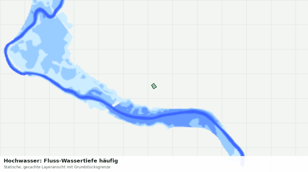 Statische Kartenansicht: Hochwasser: Fluss-Wassertiefe häufig