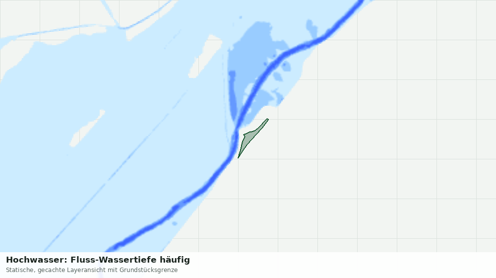 Statische Kartenansicht: Hochwasser: Fluss-Wassertiefe häufig