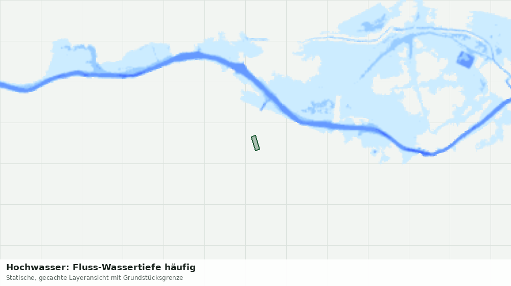 Statische Kartenansicht: Hochwasser: Fluss-Wassertiefe häufig