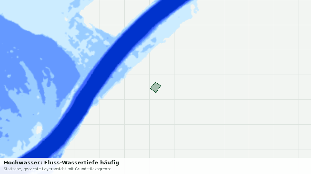 Statische Kartenansicht: Hochwasser: Fluss-Wassertiefe häufig