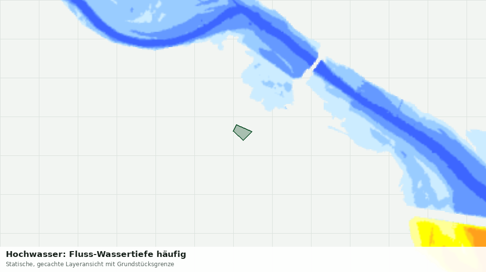 Statische Kartenansicht: Hochwasser: Fluss-Wassertiefe häufig