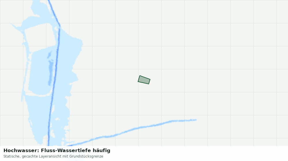 Statische Kartenansicht: Hochwasser: Fluss-Wassertiefe häufig
