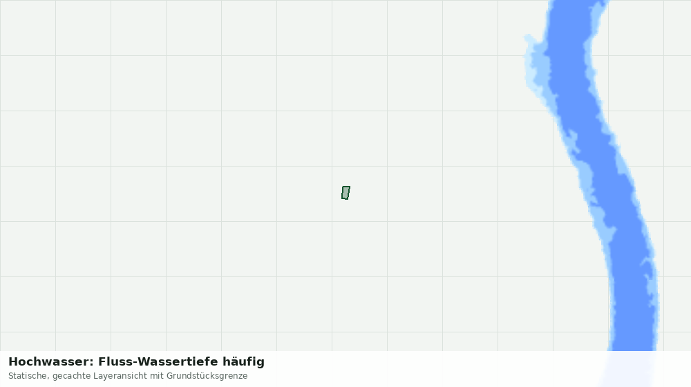 Statische Kartenansicht: Hochwasser: Fluss-Wassertiefe häufig