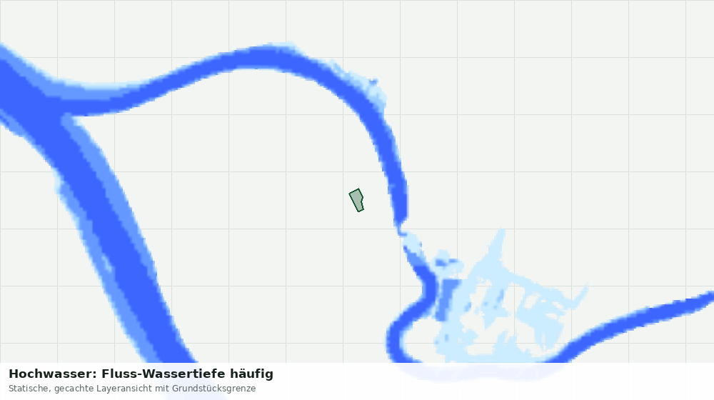 Statische Kartenansicht: Hochwasser: Fluss-Wassertiefe häufig