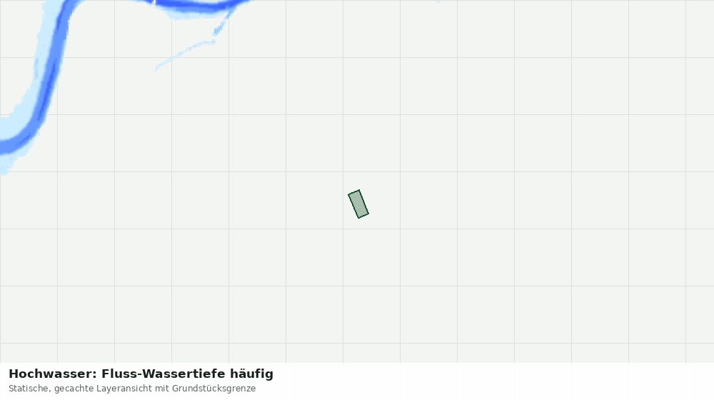 Statische Kartenansicht: Hochwasser: Fluss-Wassertiefe häufig