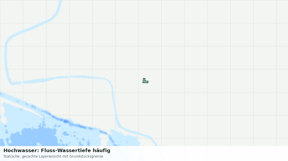 Statische Kartenansicht: Hochwasser: Fluss-Wassertiefe häufig