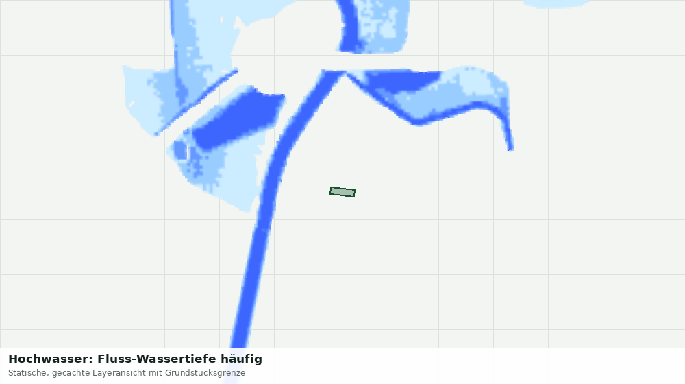 Statische Kartenansicht: Hochwasser: Fluss-Wassertiefe häufig