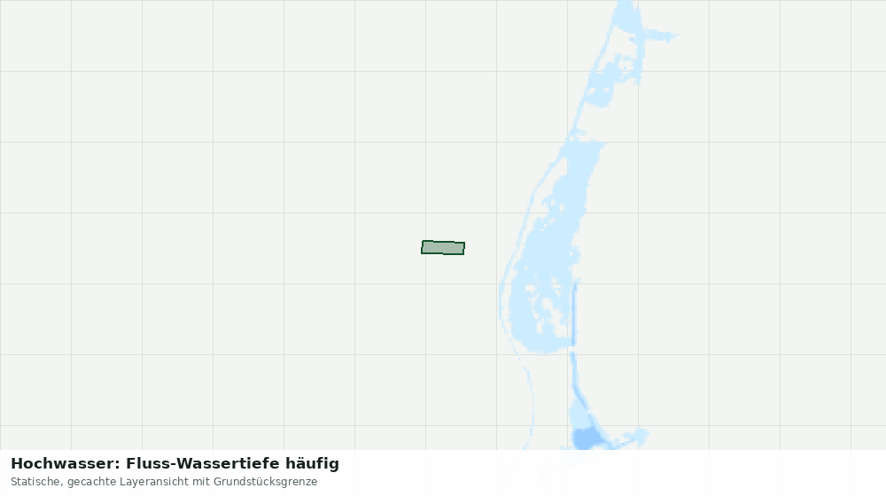 Statische Kartenansicht: Hochwasser: Fluss-Wassertiefe häufig