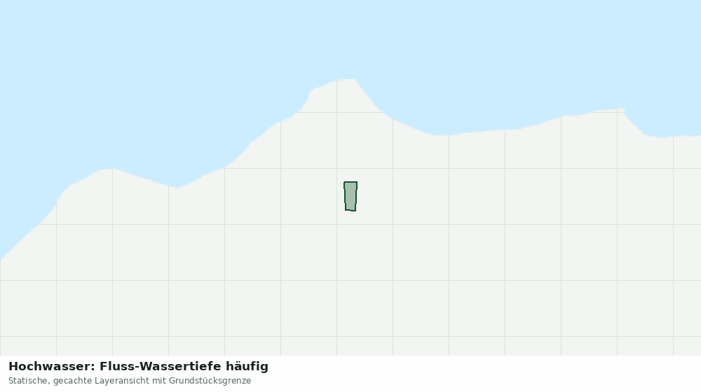 Statische Kartenansicht: Hochwasser: Fluss-Wassertiefe häufig