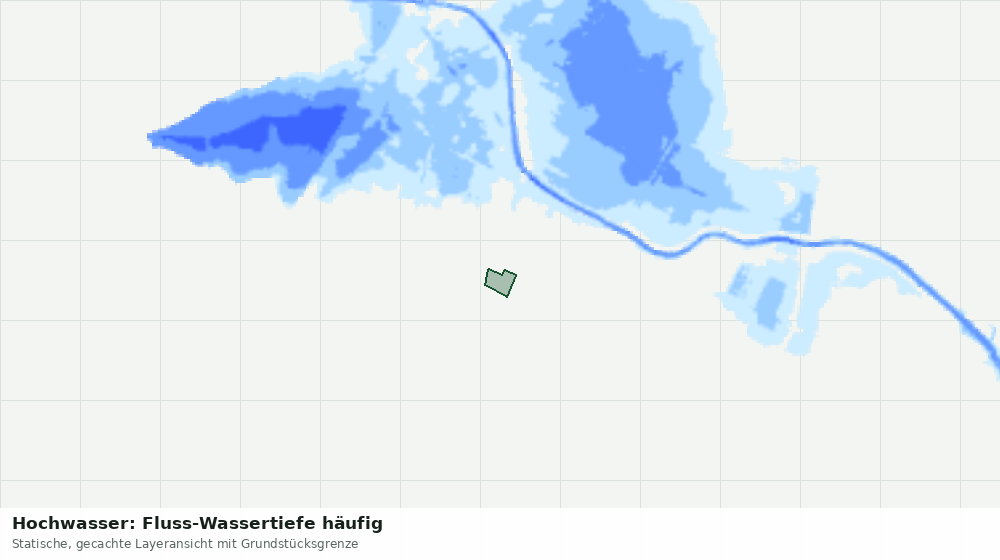Statische Kartenansicht: Hochwasser: Fluss-Wassertiefe häufig