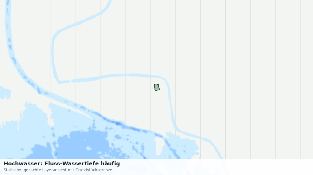 Statische Kartenansicht: Hochwasser: Fluss-Wassertiefe häufig