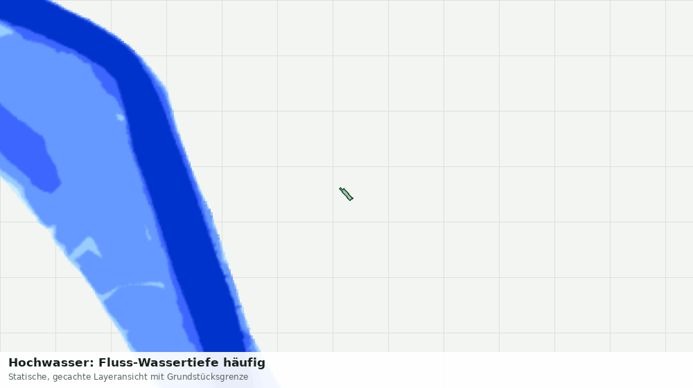 Statische Kartenansicht: Hochwasser: Fluss-Wassertiefe häufig