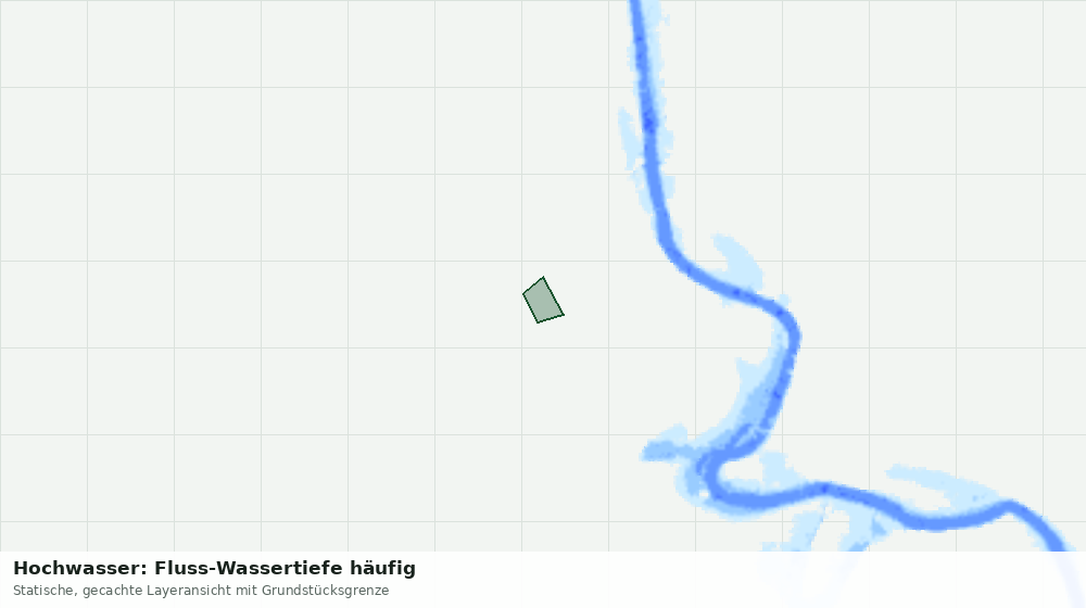 Statische Kartenansicht: Hochwasser: Fluss-Wassertiefe häufig