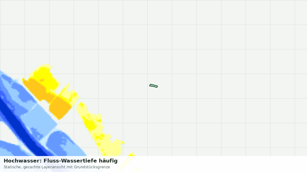 Statische Kartenansicht: Hochwasser: Fluss-Wassertiefe häufig