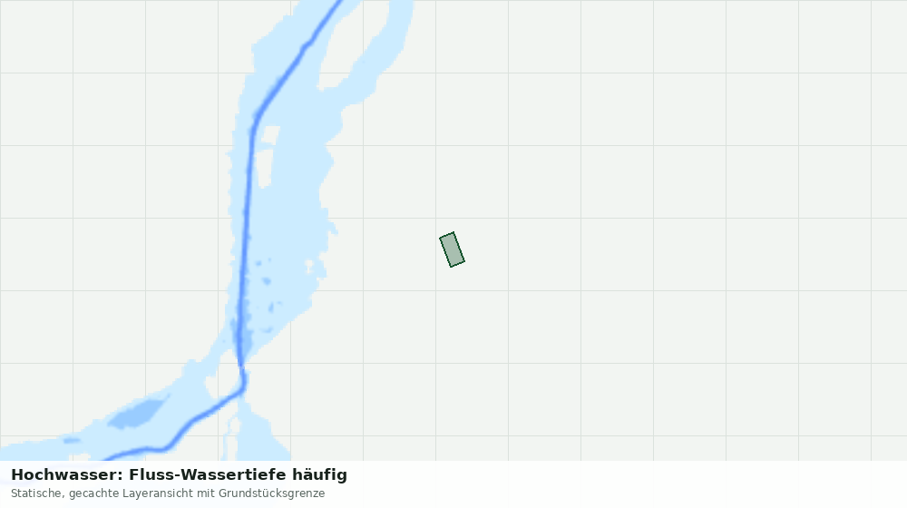 Statische Kartenansicht: Hochwasser: Fluss-Wassertiefe häufig