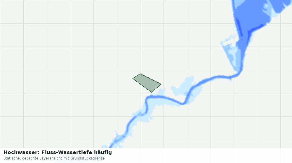 Statische Kartenansicht: Hochwasser: Fluss-Wassertiefe häufig