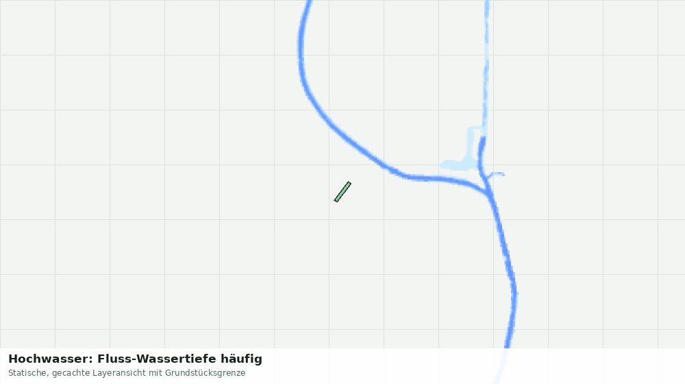 Statische Kartenansicht: Hochwasser: Fluss-Wassertiefe häufig