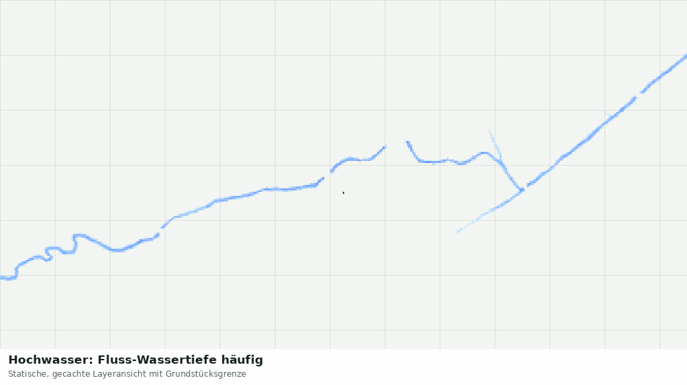 Statische Kartenansicht: Hochwasser: Fluss-Wassertiefe häufig