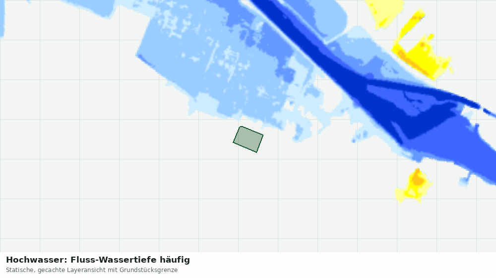Statische Kartenansicht: Hochwasser: Fluss-Wassertiefe häufig