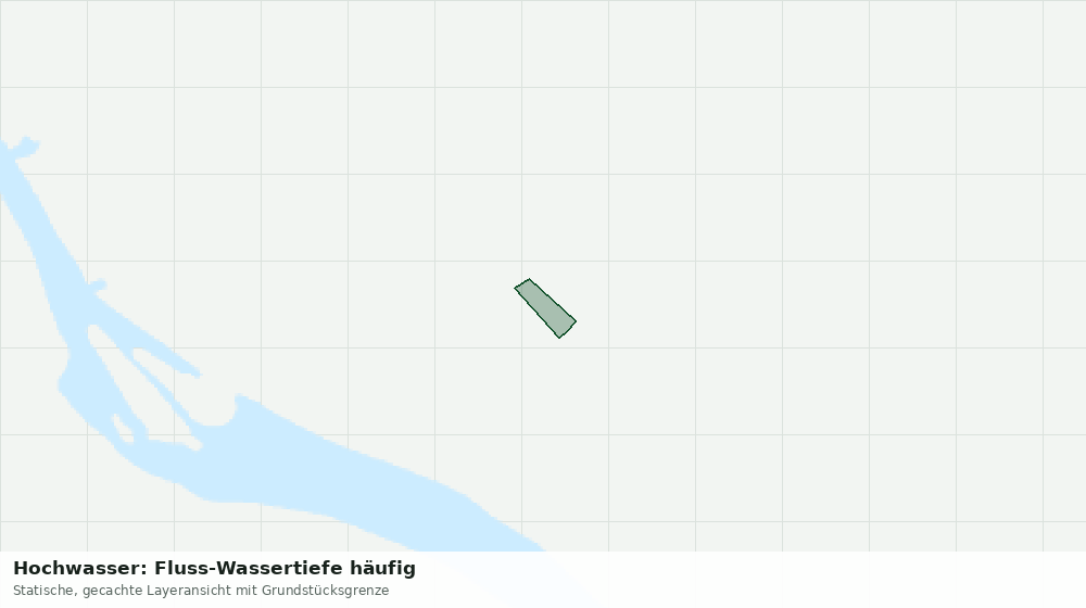 Statische Kartenansicht: Hochwasser: Fluss-Wassertiefe häufig