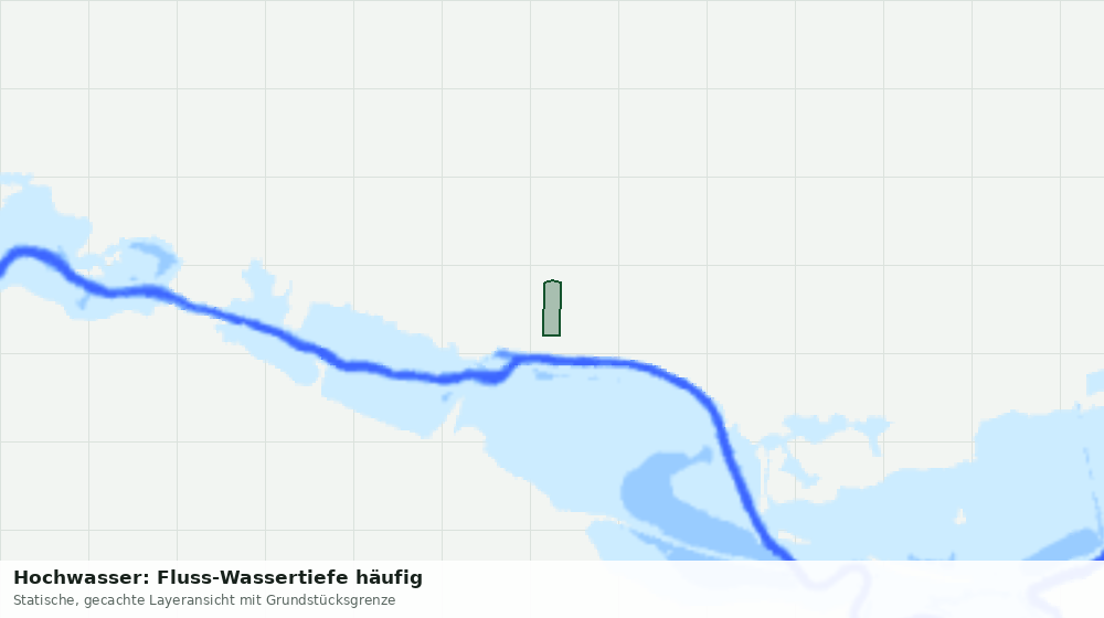 Statische Kartenansicht: Hochwasser: Fluss-Wassertiefe häufig