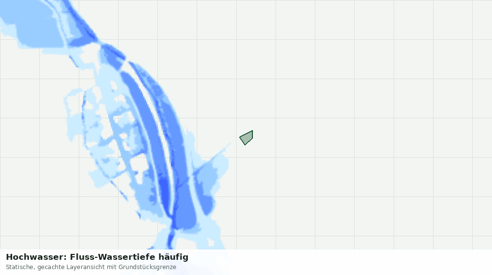 Statische Kartenansicht: Hochwasser: Fluss-Wassertiefe häufig