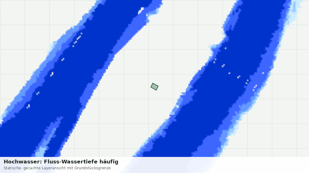 Statische Kartenansicht: Hochwasser: Fluss-Wassertiefe häufig