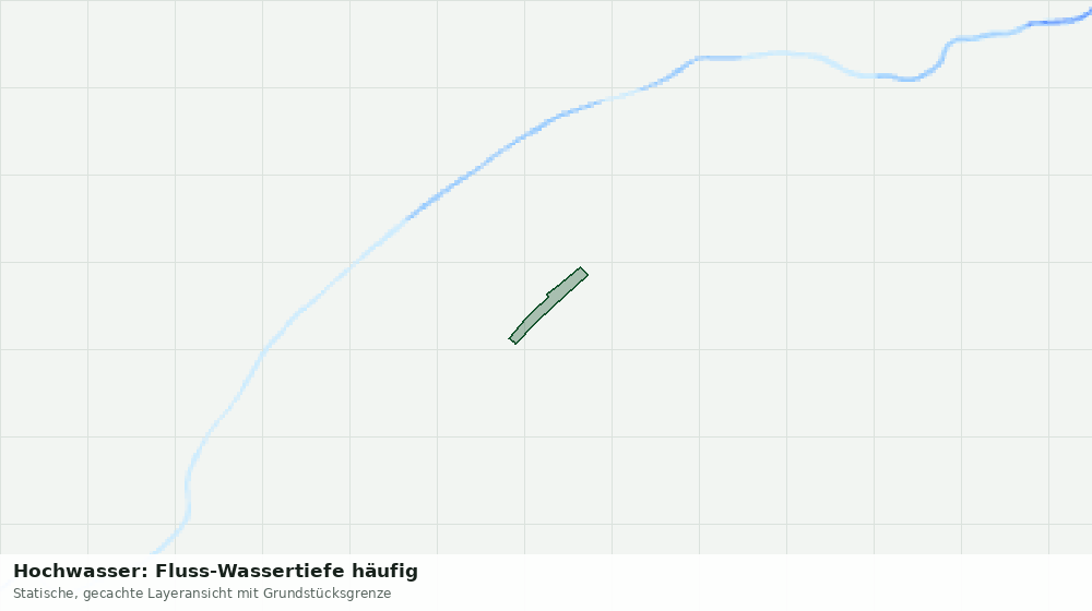 Statische Kartenansicht: Hochwasser: Fluss-Wassertiefe häufig