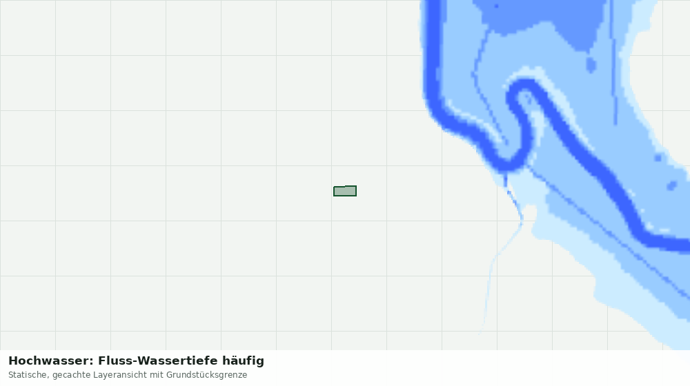 Statische Kartenansicht: Hochwasser: Fluss-Wassertiefe häufig